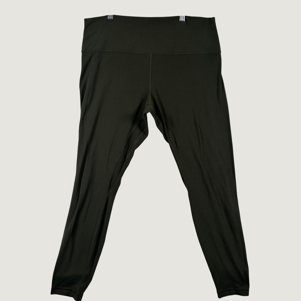 Lululemon Align High Rise Pant Yoga Leggings 16 Dark Olive Athleisure Earthy